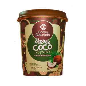 Mascarilla Capilar Oleo De Coco 1k de Corpo Dourado - Imagen 1
