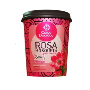Mascarilla Capilar y Crema de peinar Rosa Mosqueta 1k de Corpo Dourado - Imagen 1